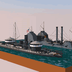 USS Miantonomoh and USS Choctaw